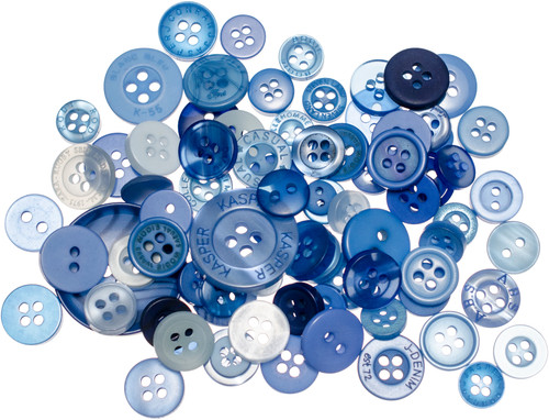 3 Pack - Buttons Galore Button Mason Jars-Open Seas - MJ-102