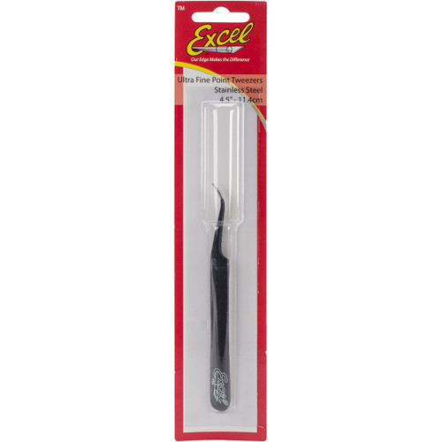 3 Pack Excel Slant Point Tweezers 4.5"30420 - 098171304201