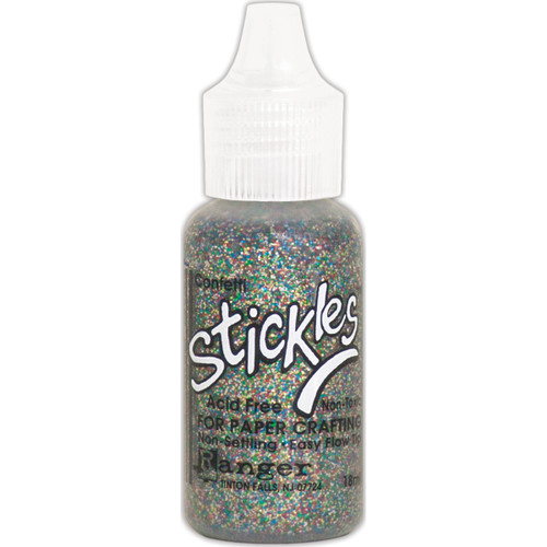 6 Pack Ranger Stickles Glitter Glue .5oz-Confetti SGG01-53699 - 789541053699