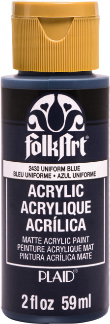 6 Pack - FolkArt Acrylic Paint 2oz-Uniform Blue - FA-2430 - 028995024306