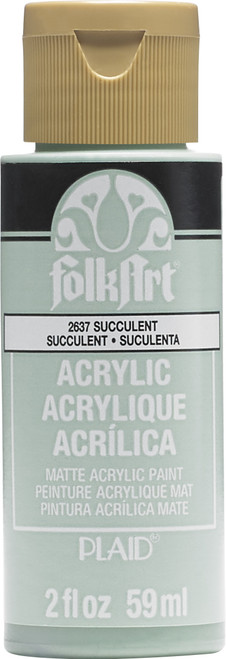 6 Pack - FolkArt Acrylic Paint 2oz-Succulent - FA-2637 - 028995026379