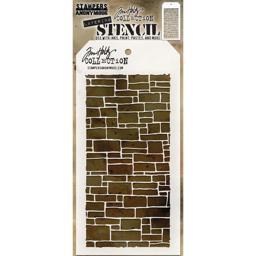 3 Pack - Tim Holtz Layered Stencil 4.125"X8.5"-Slate - THS-085 - 653341456410