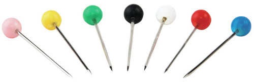 6 Pack Singer Ball Head Quilting Pins In Flower Case-Size 17 360/Pkg 40161