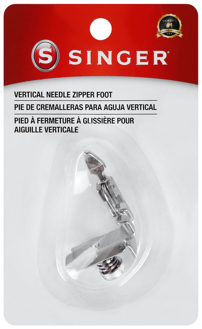 6 Pack - SINGER Vertical Needle Zipper Foot- - 2123 - 075691021238 6 Pack - SINGER Vertical Needle Zipper Foot- - 2123 - 075691021238