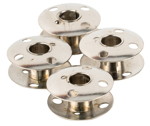 6 Pack - SINGER Metal Class 66 Bobbins-4/Pkg - 2139
