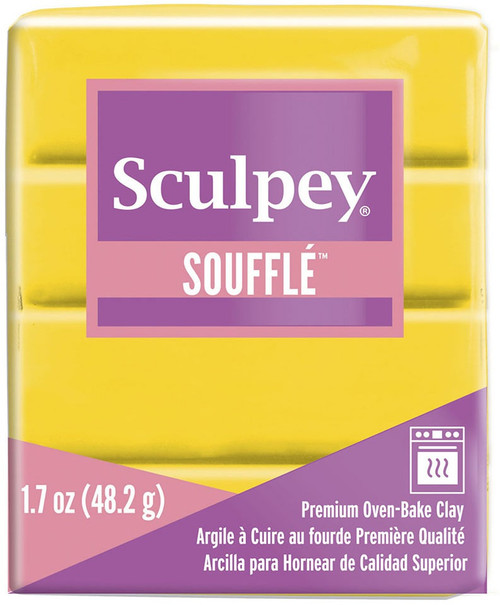 5 Pack Sculpey Souffle Clay 1.7oz-Canary SU6-6072 - 715891607282