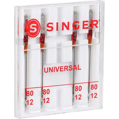 6 Pack Singer Universal Regular Point Machine Needles-Size 11/80 4/Pkg 4715
