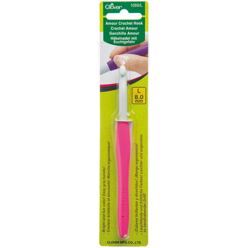 3 Pack Clover Amour Crochet Hook-Size L/8mm 1055L - 051221710551