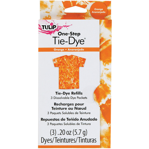 3 Pack Tulip One-Step Tie-Dye Refill .13oz 3/Pkg-Orange TFDRF-29037 - 017754290373