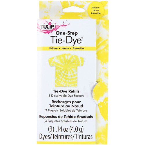 3 Pack - Tulip One-Step Tie-Dye Refill .13oz 3/Pkg-Yellow - TFDRF-29036 - 017754290366
