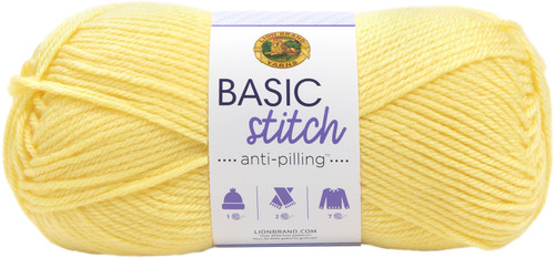 3 Pack Lion Brand Basic Stitch Anti-Pilling Yarn-Lemonade 202-157 - 023032035727