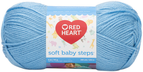 3 Pack Red Heart Soft Baby Steps Yarn-Baby Blue E746-9800 - 073650798726