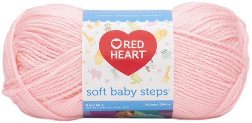 3 Pack - Red Heart Soft Baby Steps Yarn-Baby Pink - E746-9700 - 073650798719