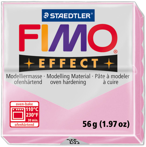 6 Pack Fimo Effect Polymer Clay 2oz-Light Pink EF802-205J - 4006608005504
