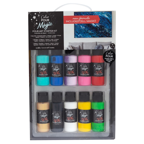 American Crafts Color Pour Magic Starter Kit 35/Pkg- - 357729 - 718813577298