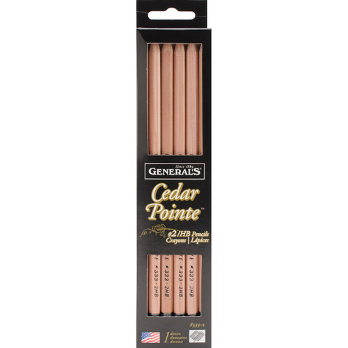 3 Pack General's Cedar Pointe Graphite Soft #2 Pencils 12/Pkg3332 - 044974023337