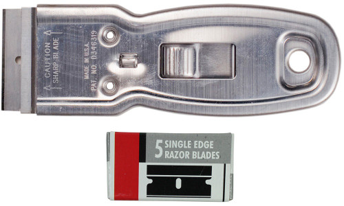 3 Pack - Excel K11 Metal Safety Scraper-With 6 Blades - E16011 3 Pack - Excel K11 Metal Safety Scraper-With 6 Blades - E16011