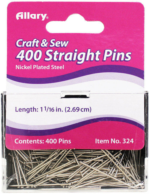 12 Pack Allary Straight Pins 400/Pkg-Size 17 324A - 750557003244