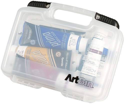 2 Pack ArtBin Quick View Carrying Case-10.5"X3.125"X8.375" Translucent 8010AB
