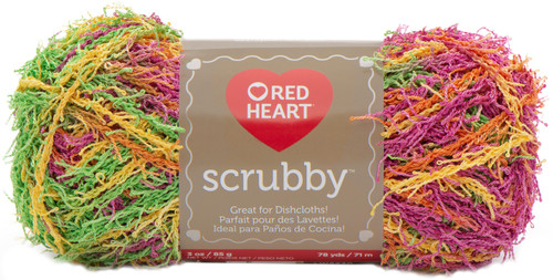 3 Pack Red Heart Scrubby Yarn-Tropical E833-980 - 073650009358