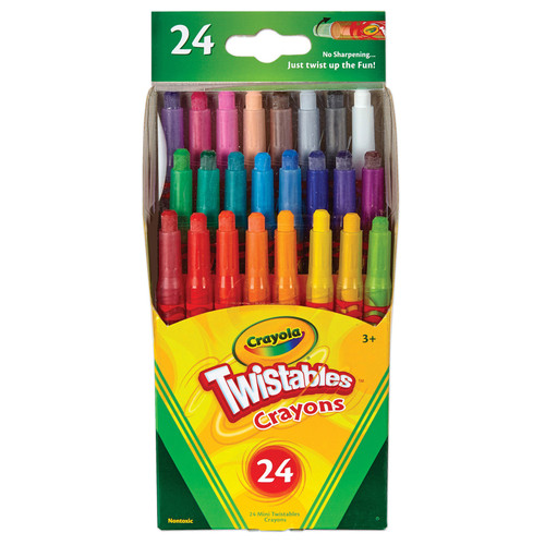 2 Pack - Crayola Twistables Mini Crayons-24/Pkg - 52-9724 - 071662097240