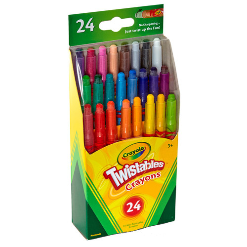 2 Pack - Crayola Twistables Mini Crayons-24/Pkg - 52-9724