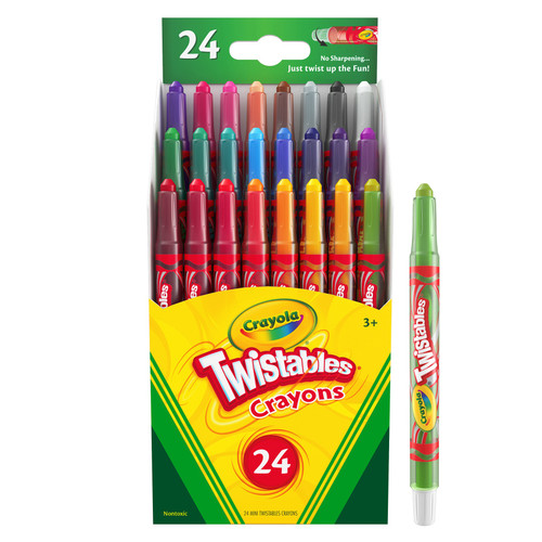 2 Pack - Crayola Twistables Mini Crayons-24/Pkg - 52-9724