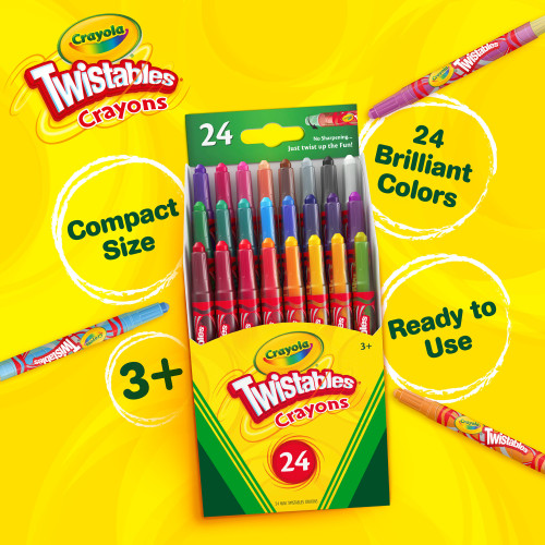 2 Pack - Crayola Twistables Mini Crayons-24/Pkg - 52-9724