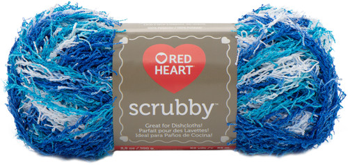 3 Pack - Red Heart Scrubby Yarn-Waves - E833-936 - 073650009327 3 Pack - Red Heart Scrubby Yarn-Waves - E833-936 - 073650009327