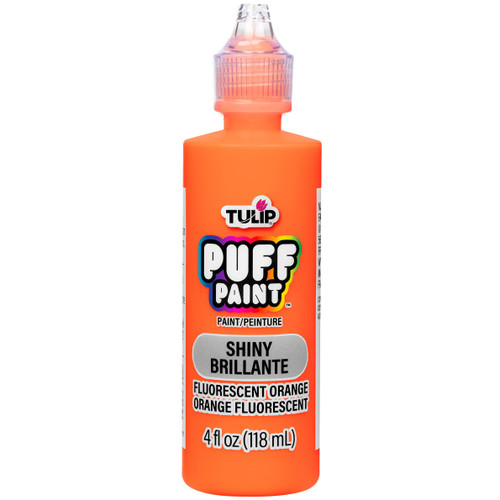3 Pack - Tulip Dimensional Fabric Paint 4oz-Slick - Orange Fluorescent Orange - FLS-41411 - 035862414115