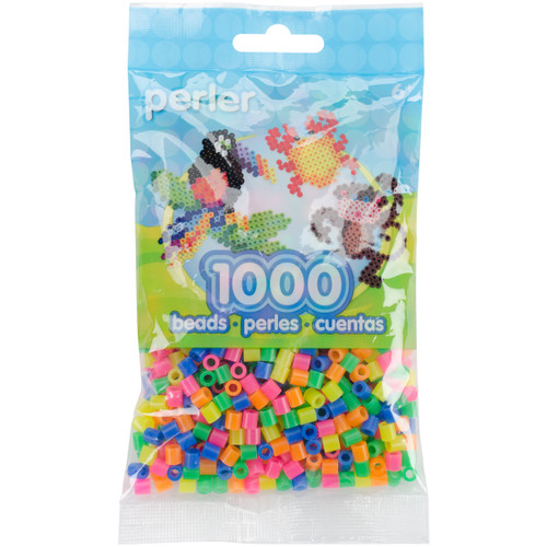 3 Pack Perler Beads 1,000/Pkg-Neon Mix PBB80-19-15186 - 048533151868