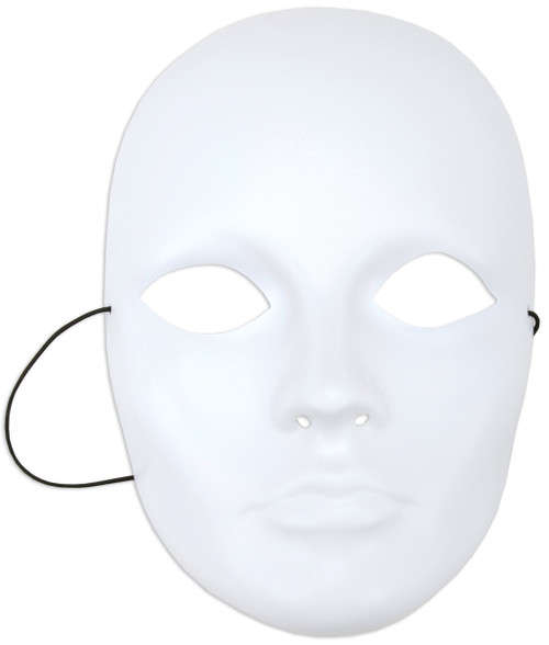 3 Pack Mask-It Full Male Face Form 8.5"-White -MD71000
