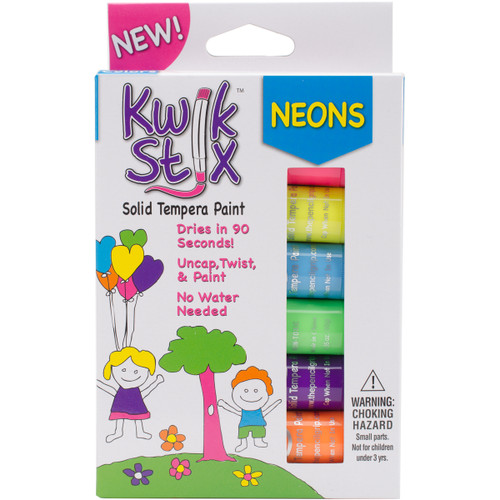 3 Pack - Kwik Stix Solid Tempera Paint Sticks 6/Pkg-Neon - TPG-6-10 - 634901006108