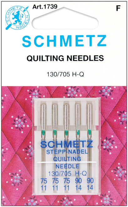 10 Pack - Schmetz Quilt Machine Needles-Sizes 11/75 (3) & 14/90 (2) - 1739 - 036346317397