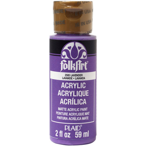 6 Pack - FolkArt Acrylic Paint 2oz-Lavender - FA-2585 - 028995025853