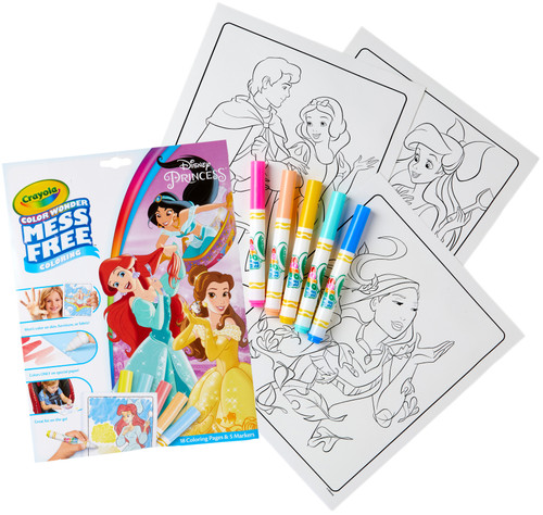 Crayola Color Wonder Coloring Pad & Markers-Princess 75-7003