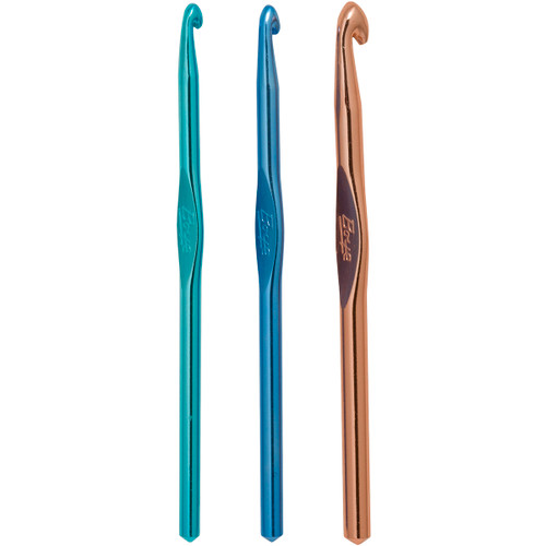 3 Pack Boye Aluminum Crochet Hook Set-Sizes J10 To N15 6225