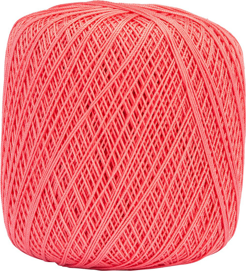 3 Pack Aunt Lydia's Classic Crochet Thread Size 10-Bright Coral 154-726