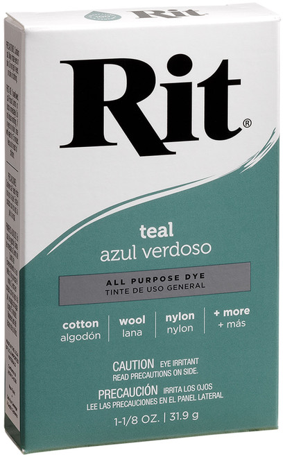 6 Pack Rit Dye Powder-Teal 3-4