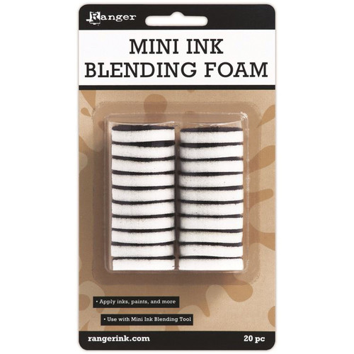 3 Pack - Ranger Mini Ink Blending Foam 1" 20/Pkg-For IBT40965 - IBT40972 - 789541040972