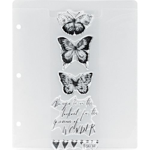 2 Pack - Tim Holtz Storage Studios Stamp Storage Binder Refills 8/Pkg-7.25"X10" - CH93823