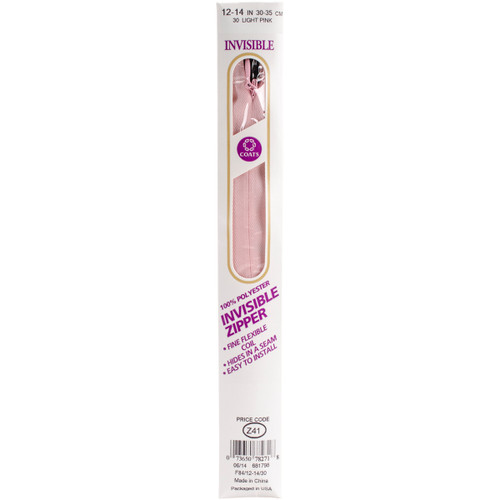 3 Pack - Coats Invisible Zipper 12" To 14"-Ciel - F84 14-3 - 073650782695