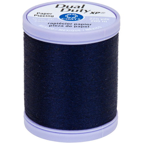 6 Pack - Coats Dual Duty XP Paper Piecing Thread 225yd-Navy - S942-4900 - 073650831591