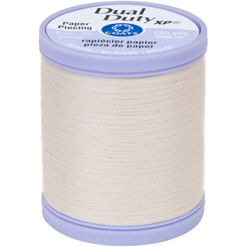 6 Pack - Coats Dual Duty XP Paper Piecing Thread 225yd-Natural - S942-8010 - 073650831614