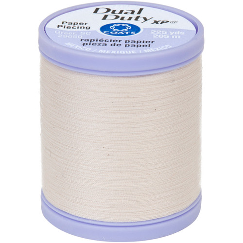 6 Pack Coats Dual Duty XP Paper Piecing Thread 225yd-Natural S942-8010 - 073650831614