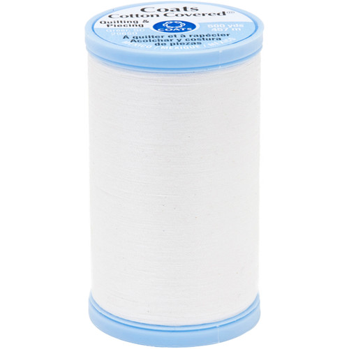 3 Pack - Coats Cotton Covered Quilting & Piecing Thread 500yd-White - S926-0100 - 073650831263 3 Pack - Coats Cotton Covered Quilting & Piecing Thread 500yd-White - S926-0100 - 073650831263