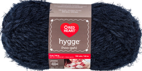 3 Pack Red Heart Hygge Yarn 5oz-Indigo E869-8381 - 073650030925