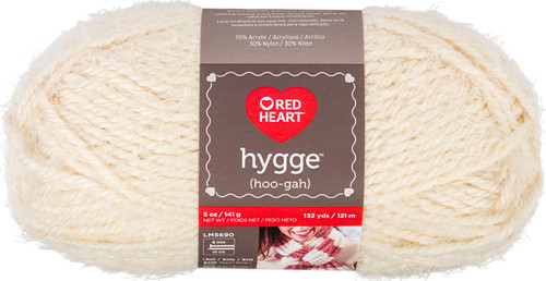 3 Pack Red Heart Hygge Yarn 5oz-Pearl E869-8406 - 073650030932