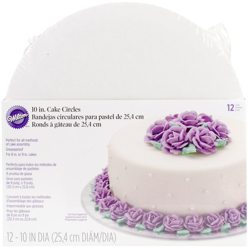 3 Pack Wilton Cake Boards 12/Pkg-10" Round White W2104102 - 070896211026