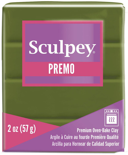 5 Pack - Sculpey Premo Polymer Clay 2oz-Spanish Olive - PE02-5007 - 715891500729
